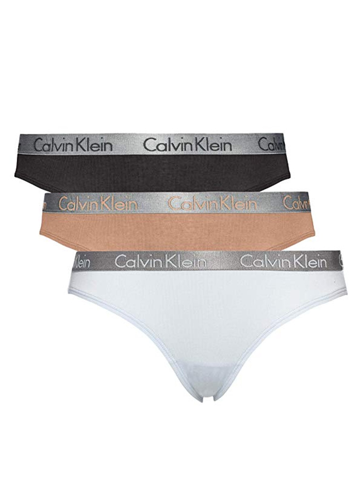 Calvin Klein Γυναικεία Σλιπ Στρινγκ 3τμχ