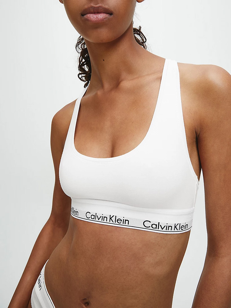 Calvin Klein Bralette Modern Cotton Λευκό
