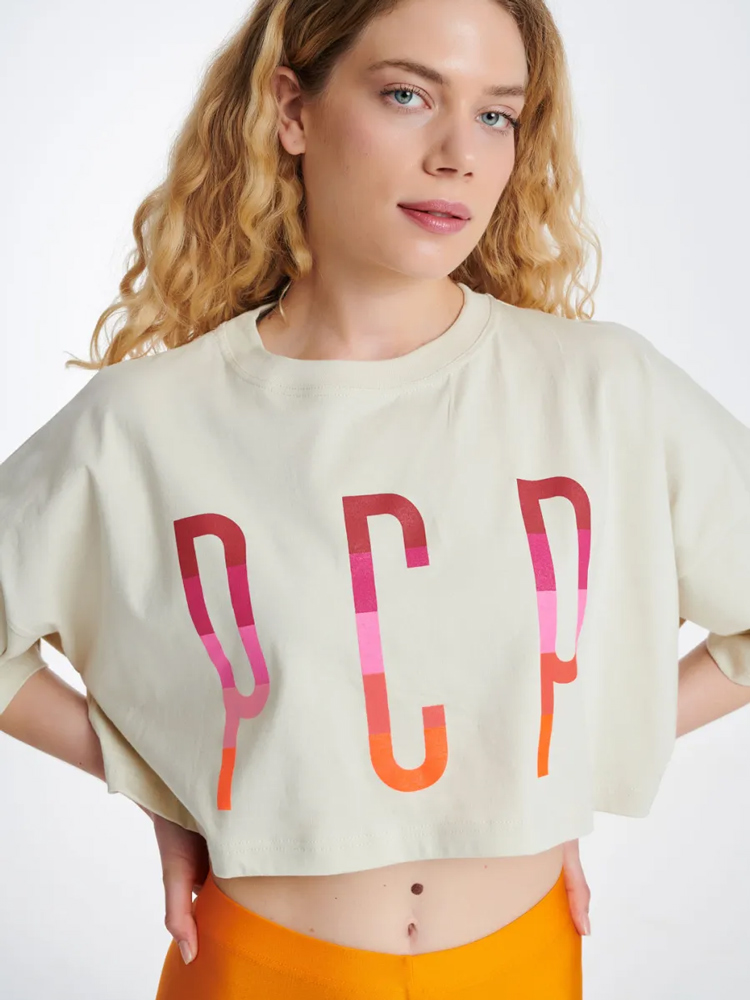 PCP Harmony Κοντό Μπλουζάκι Μπέζ